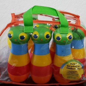 Rainbow Caterpillar Bowling Set